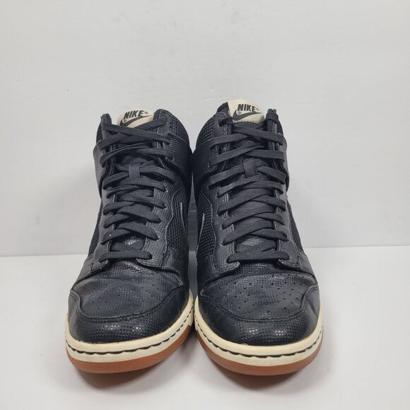Nike Dunk Sky Hi Wedge Women's Black Sneakers 579763-001 US Size 9 - Picture 3 of 10